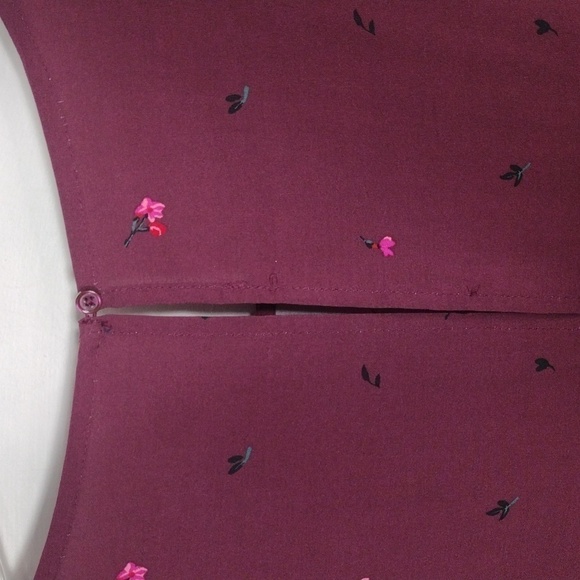 Nwt Old Navy Maroon Dress Long Bell Sleeves Size L - Picture 11 of 11